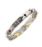Titanium gold & silver Bracelet B-28