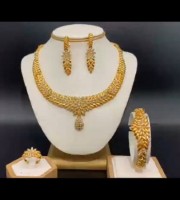 Dubai 21k Gold Plated 4pcs Necklace Set-311